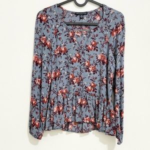 Pre-owned! AMERICAN EAGLE Floral Long Sleeve Blouse!